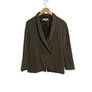 Women's Free People Olive Green Double Breasted Blazer XS